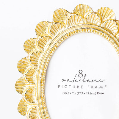 Gold Scalloped 5x7 Picture Frame