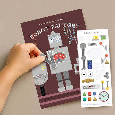 Robot Factory Sticker Scene Card