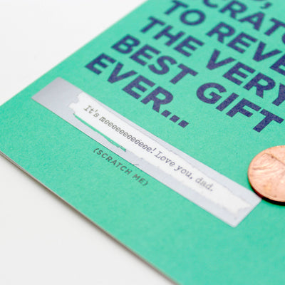 Scratch-off Card - Best Gift Ever - Father's Day