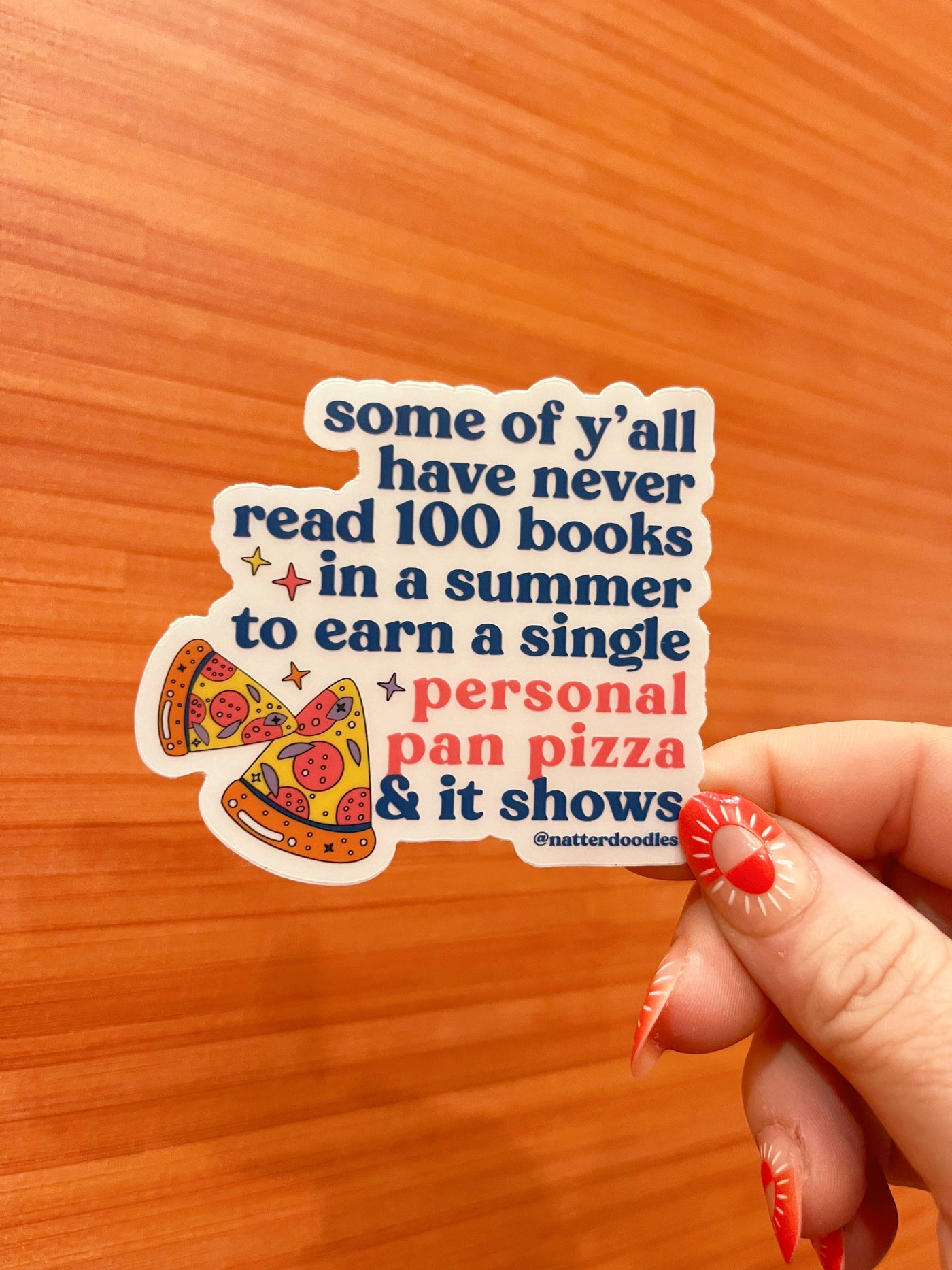 Personal Pizza Pan Waterproof Sticker