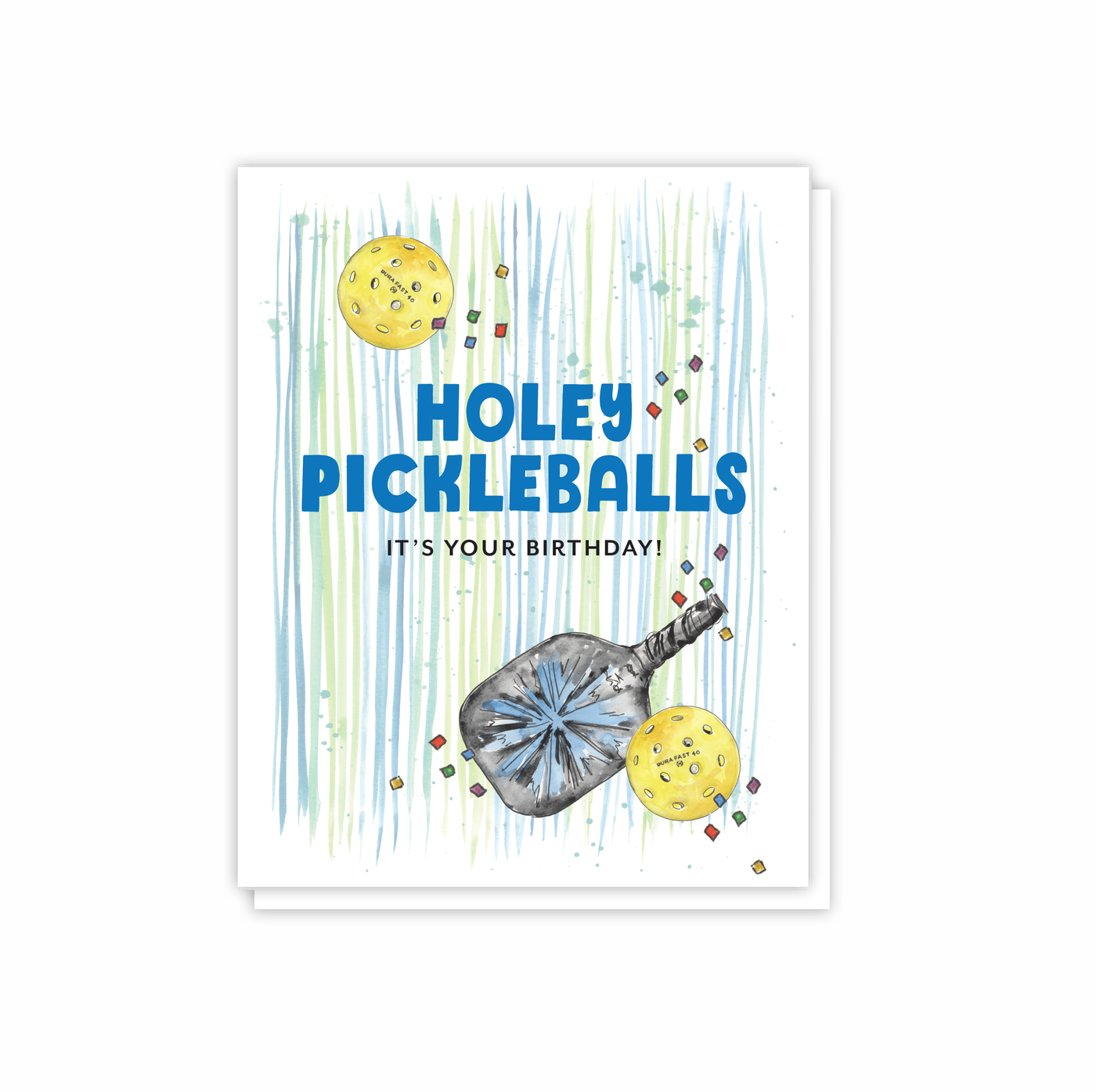 Holey Pickle Balls Birthday Card