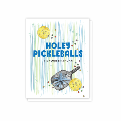 Holey Pickle Balls Birthday Card