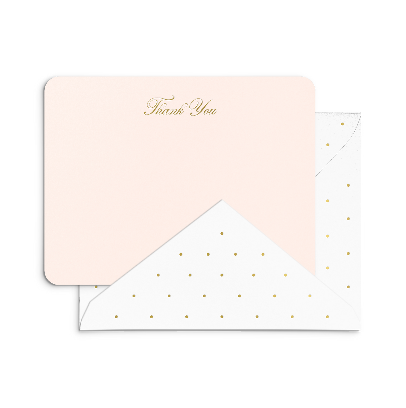 Thank You Blush Flat Boxed Notes