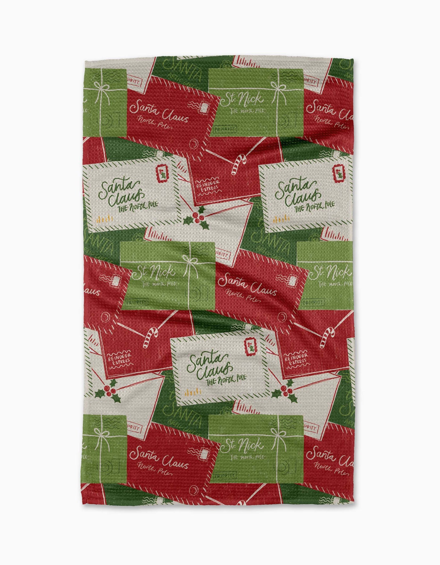 Christmas Letter Pile Tea Towel