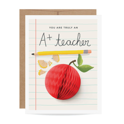 Pop-up Card - A+ Teacher