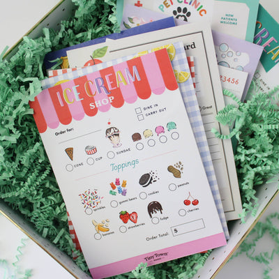 Tiny Town Play Notepad - Ice Cream Shop
