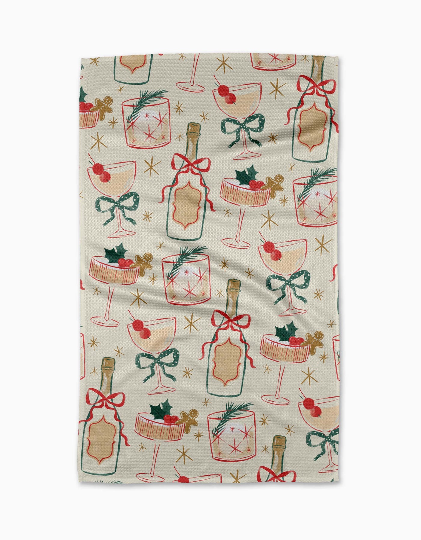 Christmas Cocktails Tea Towel