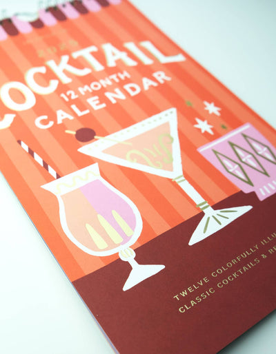 Cocktails 2025 Wall Calendar