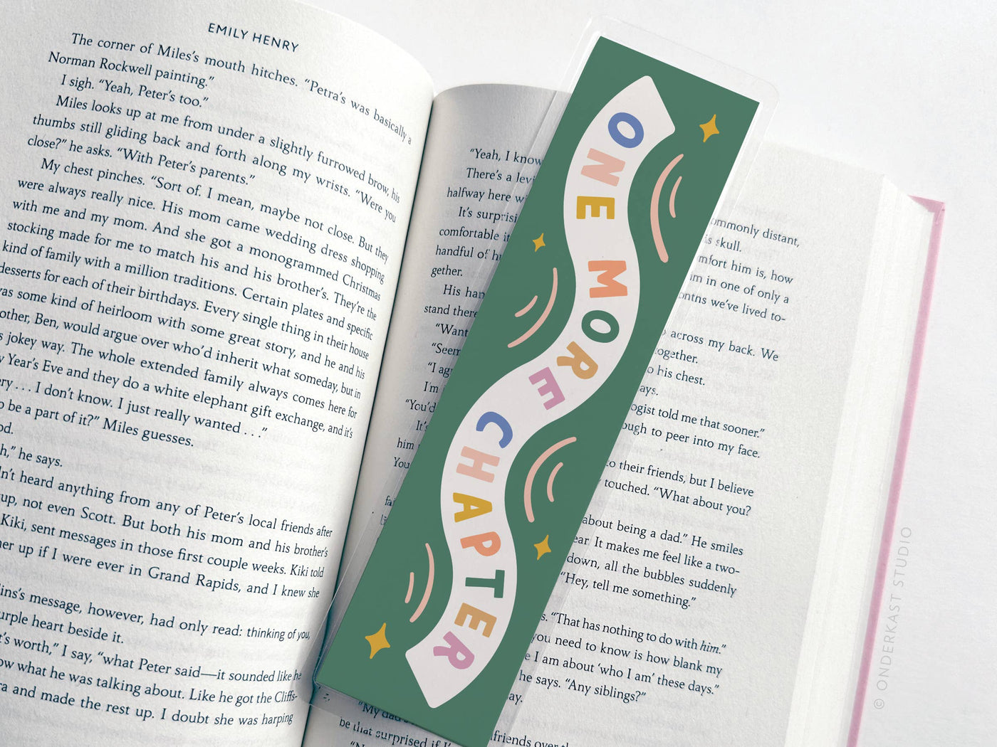 One More Chapter Laminated Bookmark