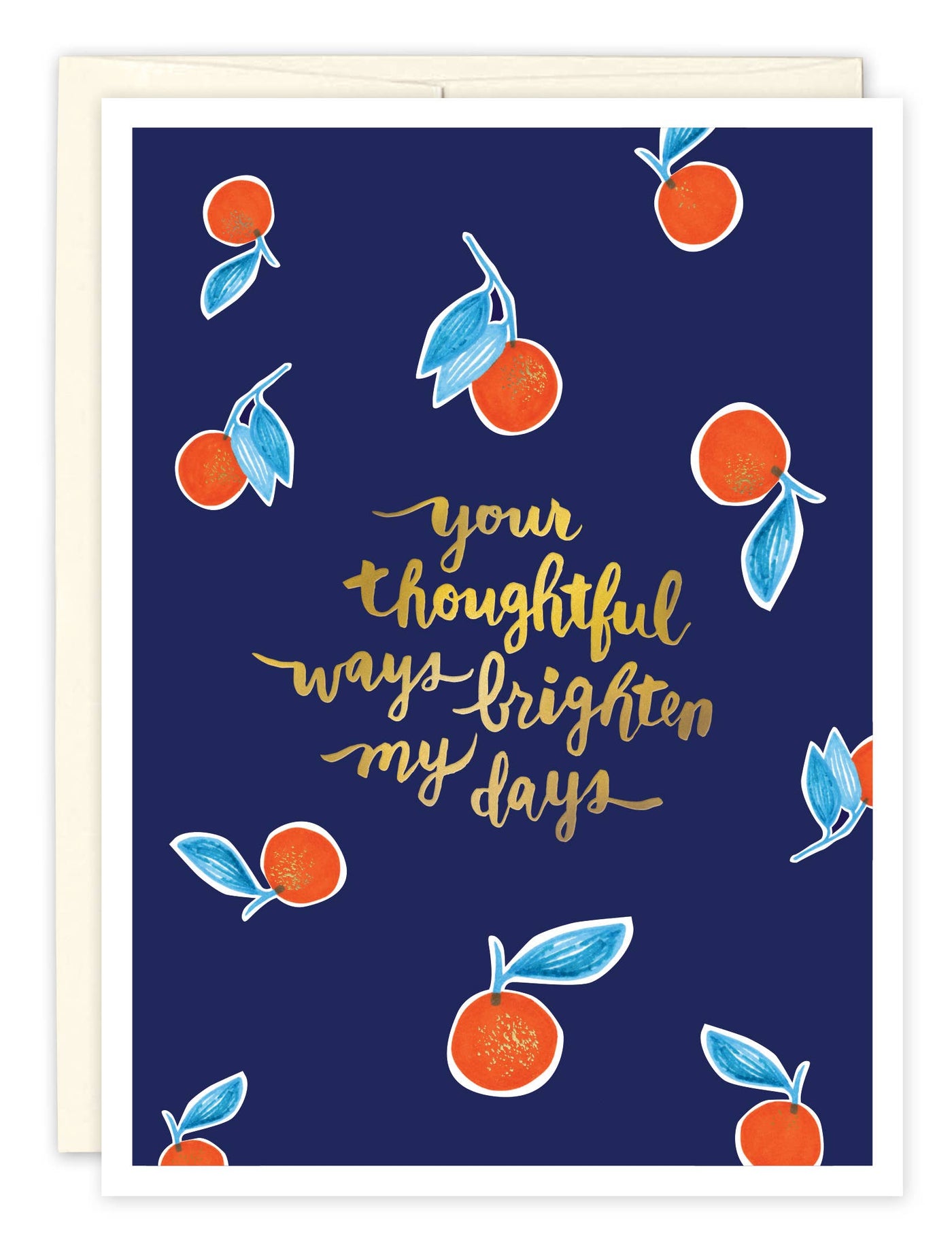 Oranges Thank You Card