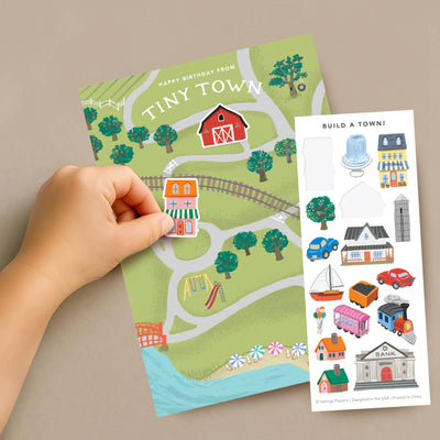 Tiny Town Sticker Scene Card