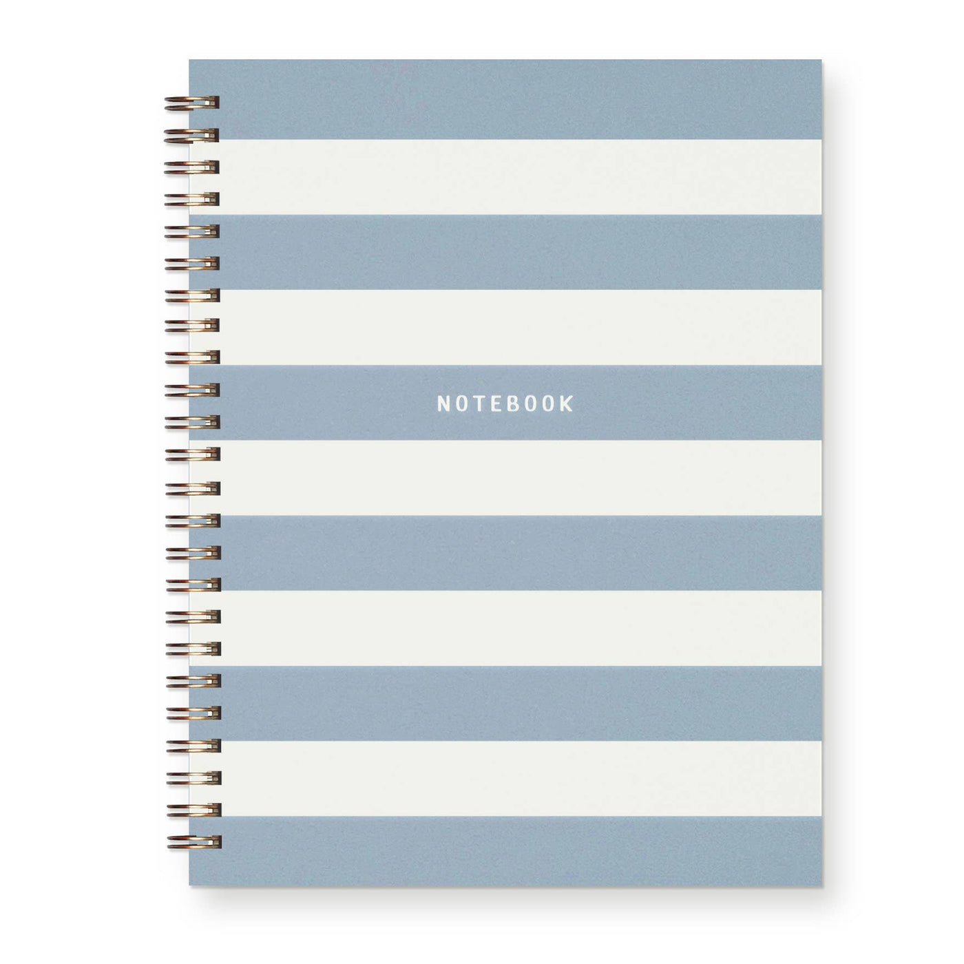 Blue Striped Lined Notebook