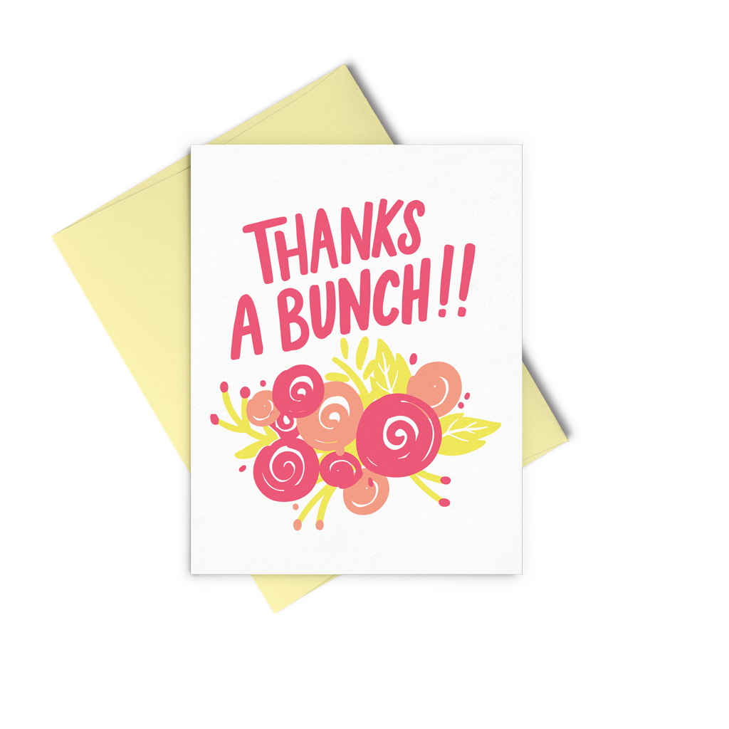 Thanks A Bunch Greeting Card