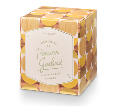 Popcorn Garland Memory Lane Boxed Glass Candle