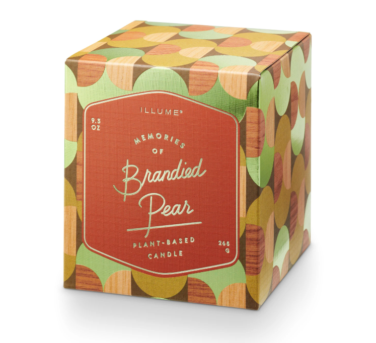 Brandied Pear Memory Lane Boxed Glass Candle