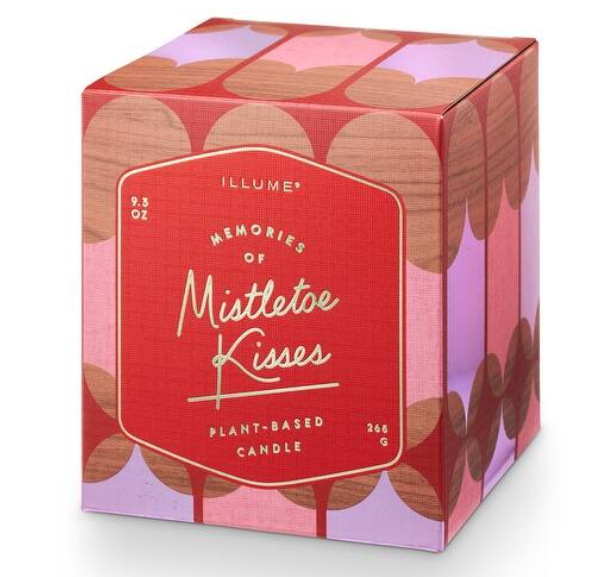 Mistletoe Memories Memory Lane Boxed Glass Candle