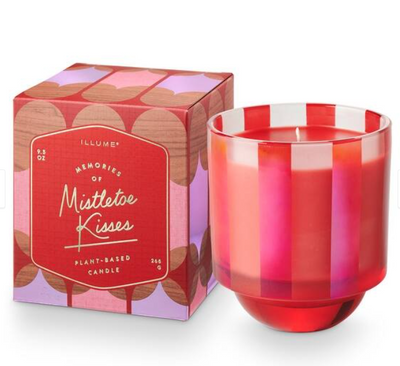 Mistletoe Memories Memory Lane Boxed Glass Candle