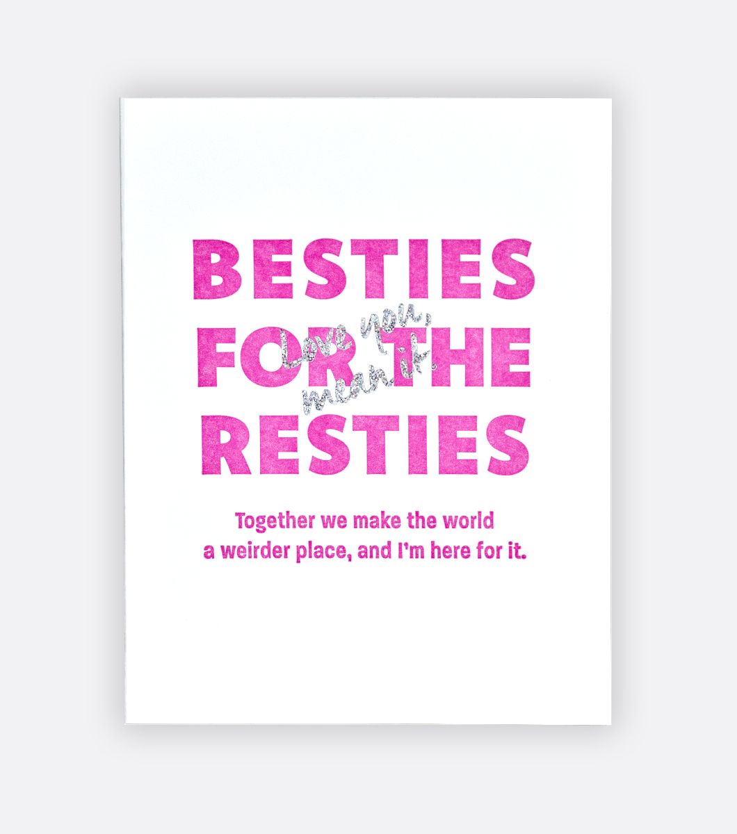 Besties Resties Greeting Card