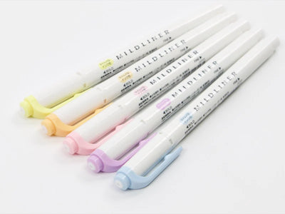 ZEBRA Mildliner Double-Sided Highlighter - 5 Pack, Pastels