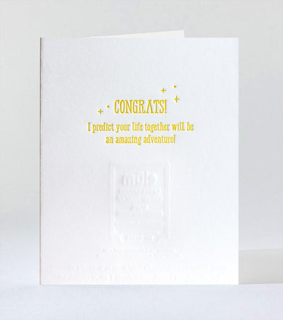 Newlywed Predictions Wedding Card