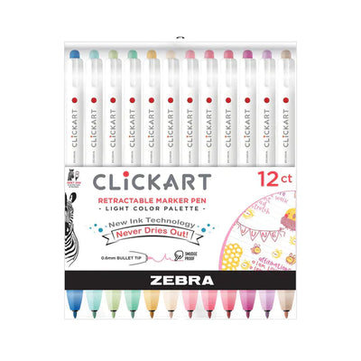 Clickart Marker Set 12 Pack - Light