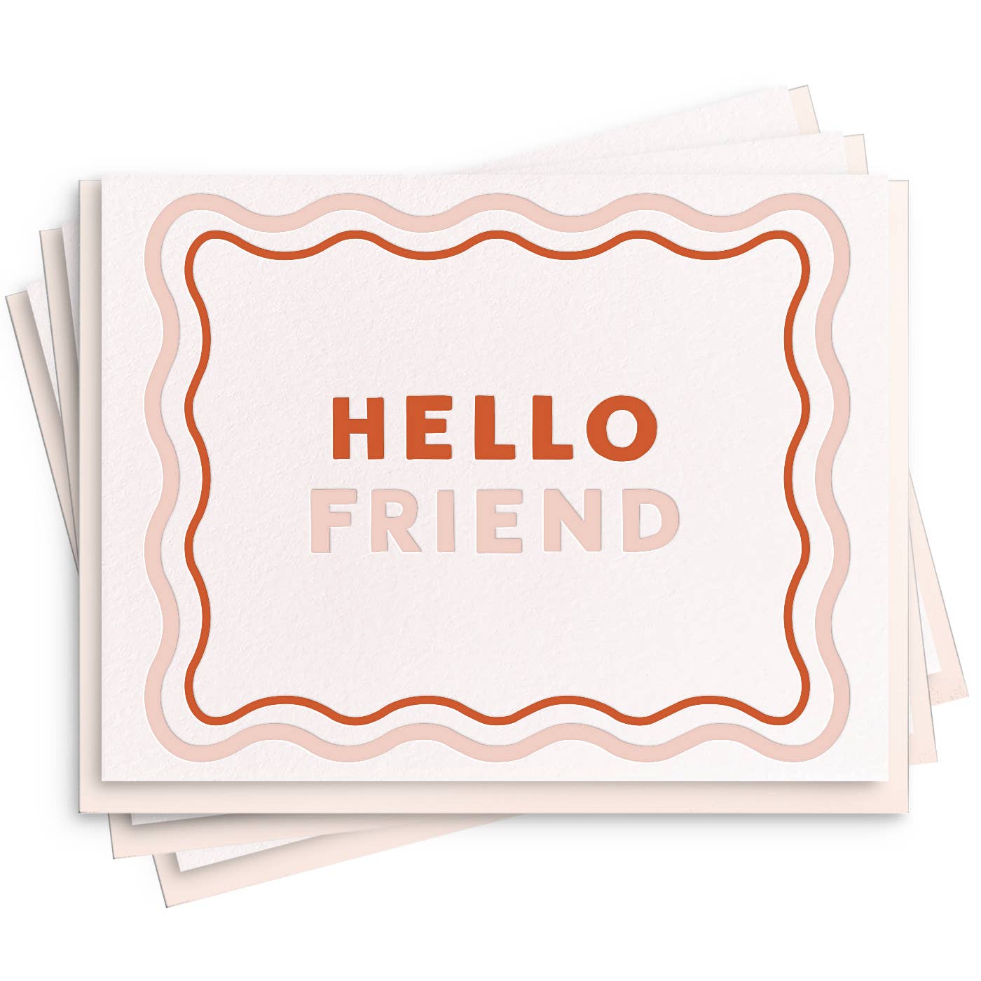 Hello Friend - Box Set of 6 Letterpress Cards