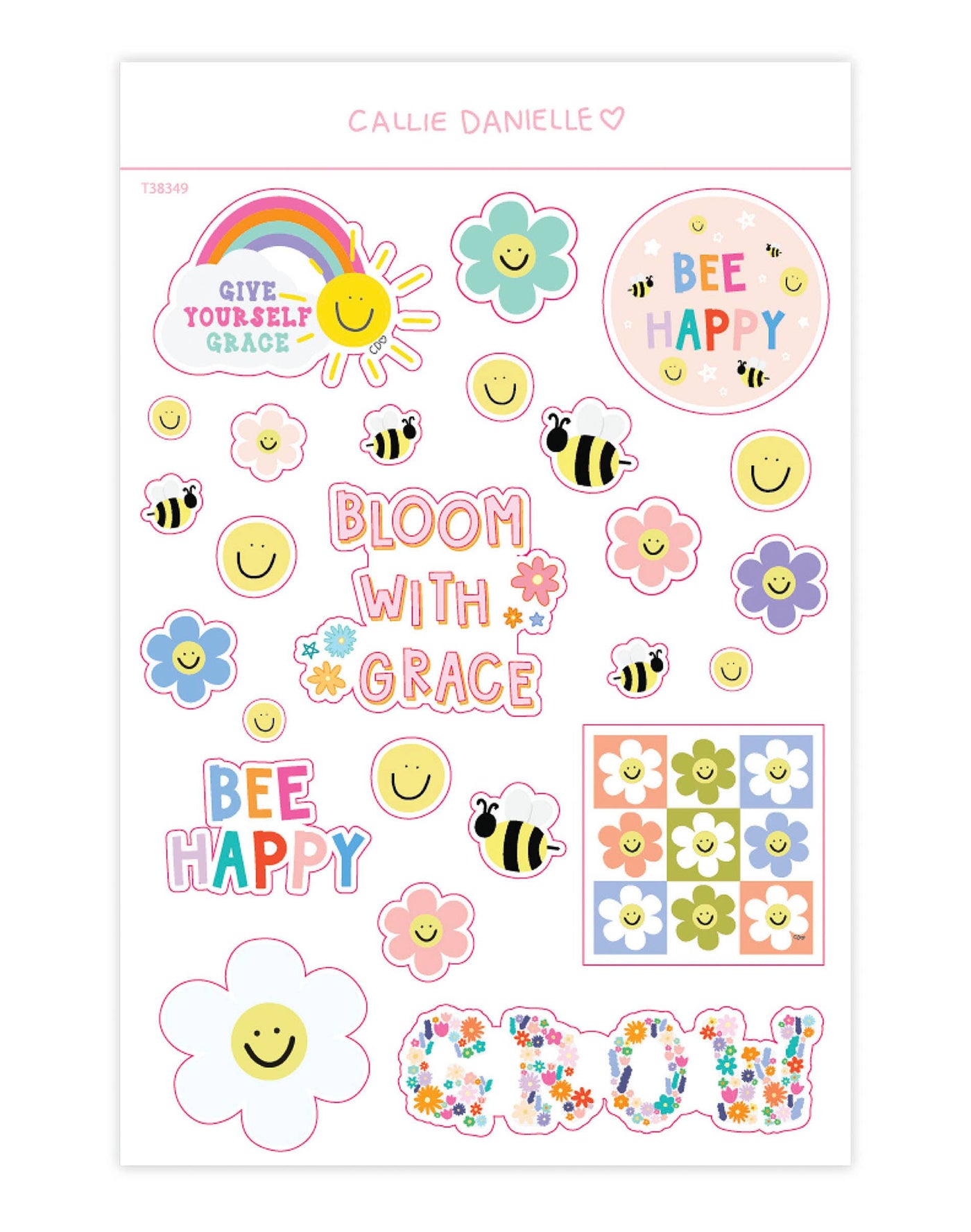 Bee Happy Sticker Sheet