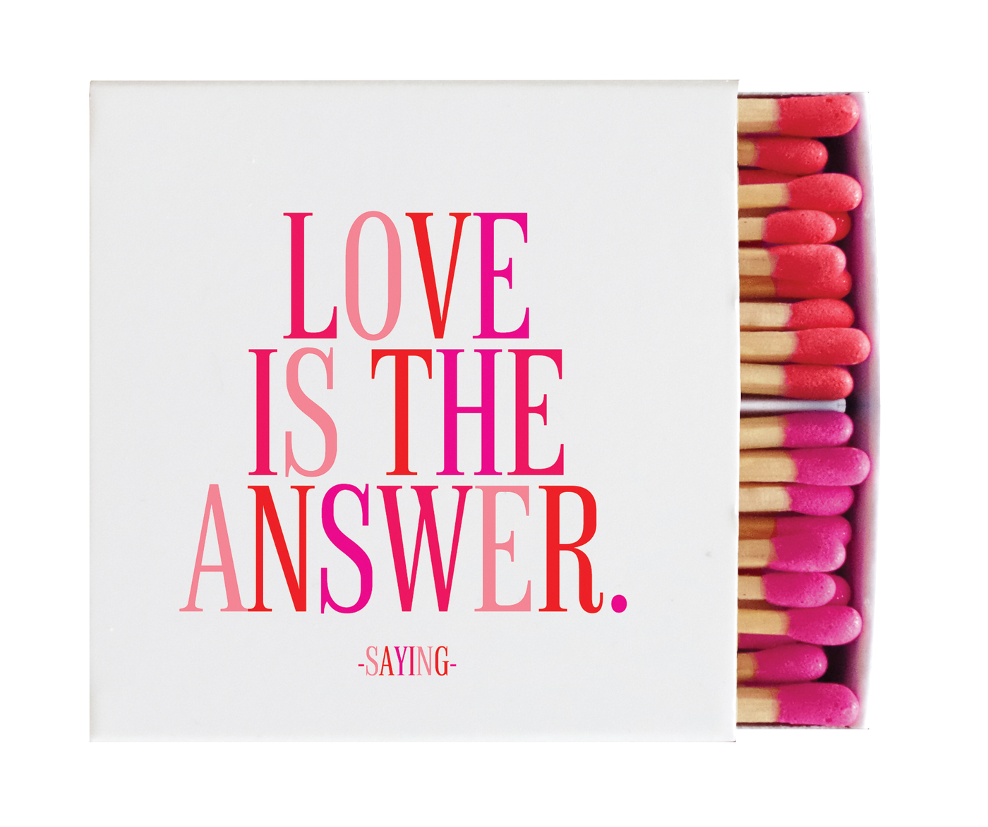 Love Is The Answer Matchbox