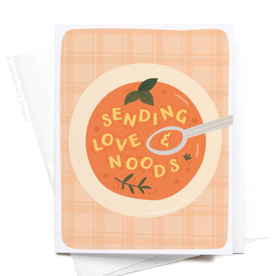 Sending Love & Noods Soup Greeting Card