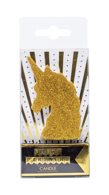 Unicorn Gold Glitter Candle