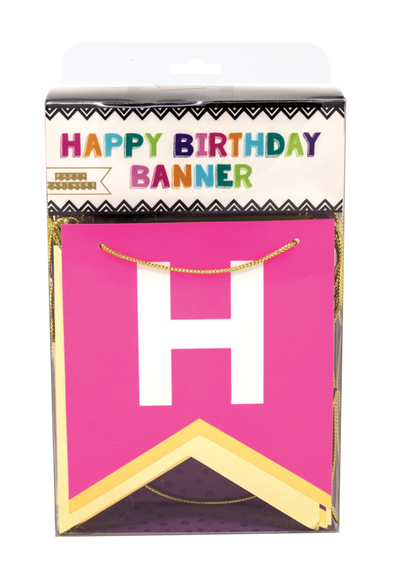 Bold and Bright Multi-Color Birthday Banner