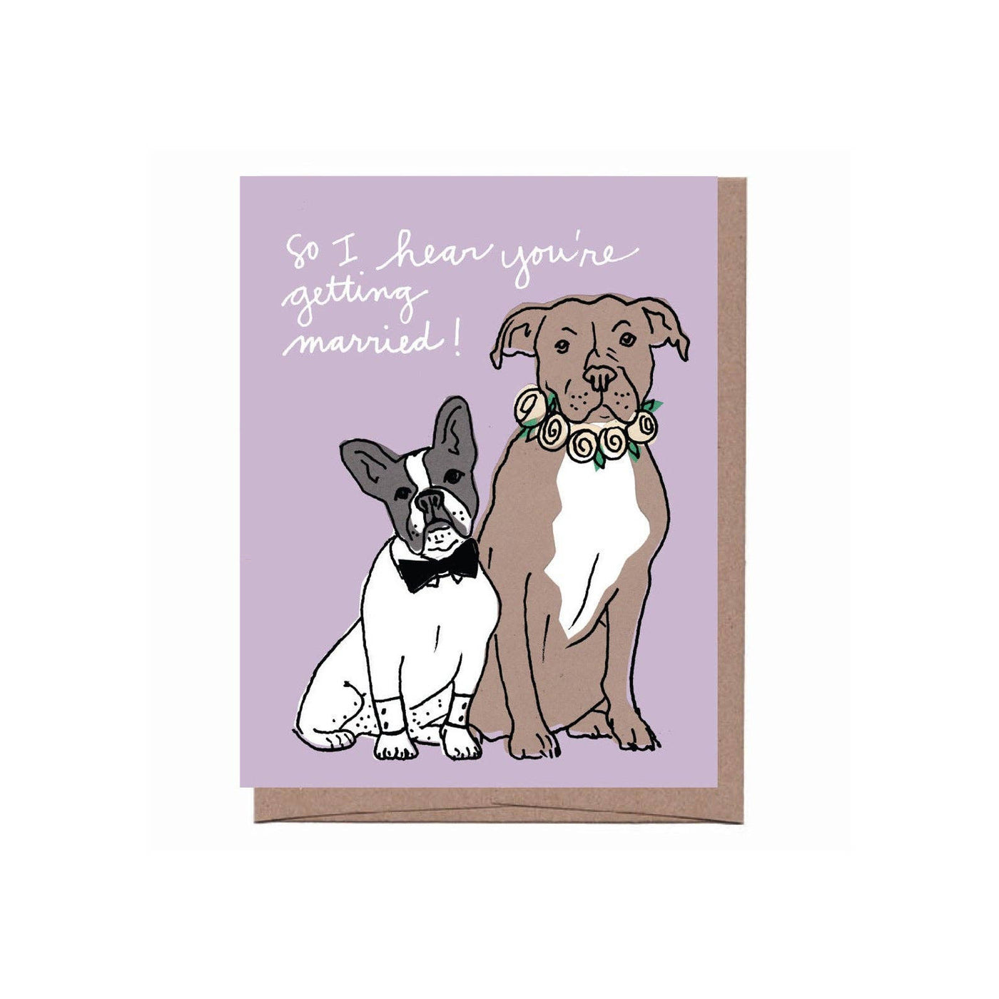 Wedding Dogs Greeting Card