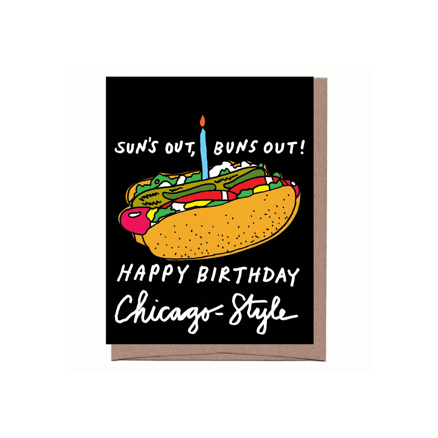 Buns Out Chicago Birthday Greeting Card