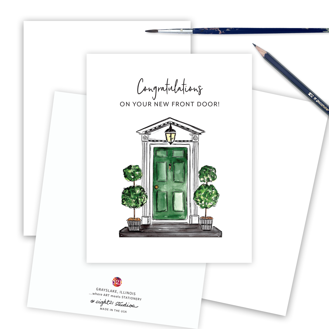 Congratulations New Home, Moving Relocation Greeting Card