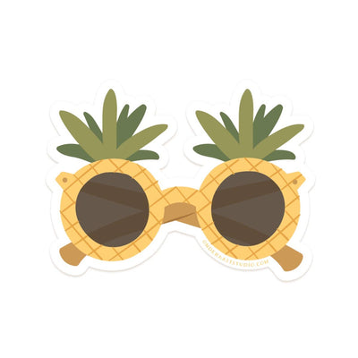 Pineapple Sunglasses Sticker