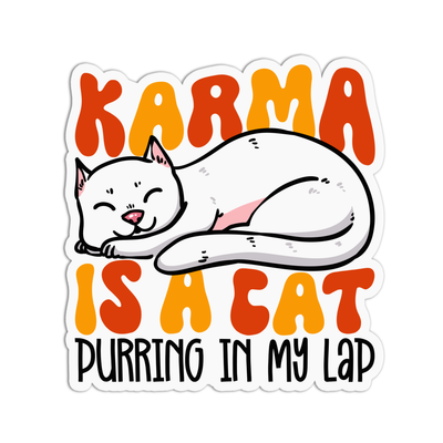 Taylor Swift Karma is a Cat Vinyl Waterproof Stickers