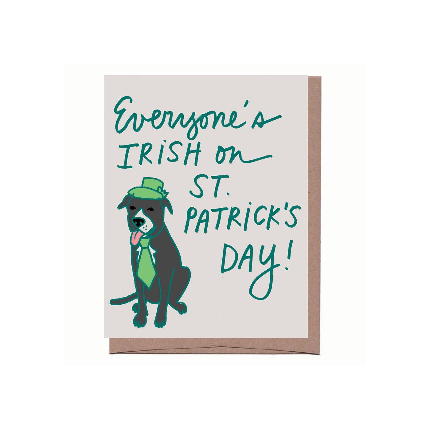 Irish Frogger St. Patrick's Day Greeting Card