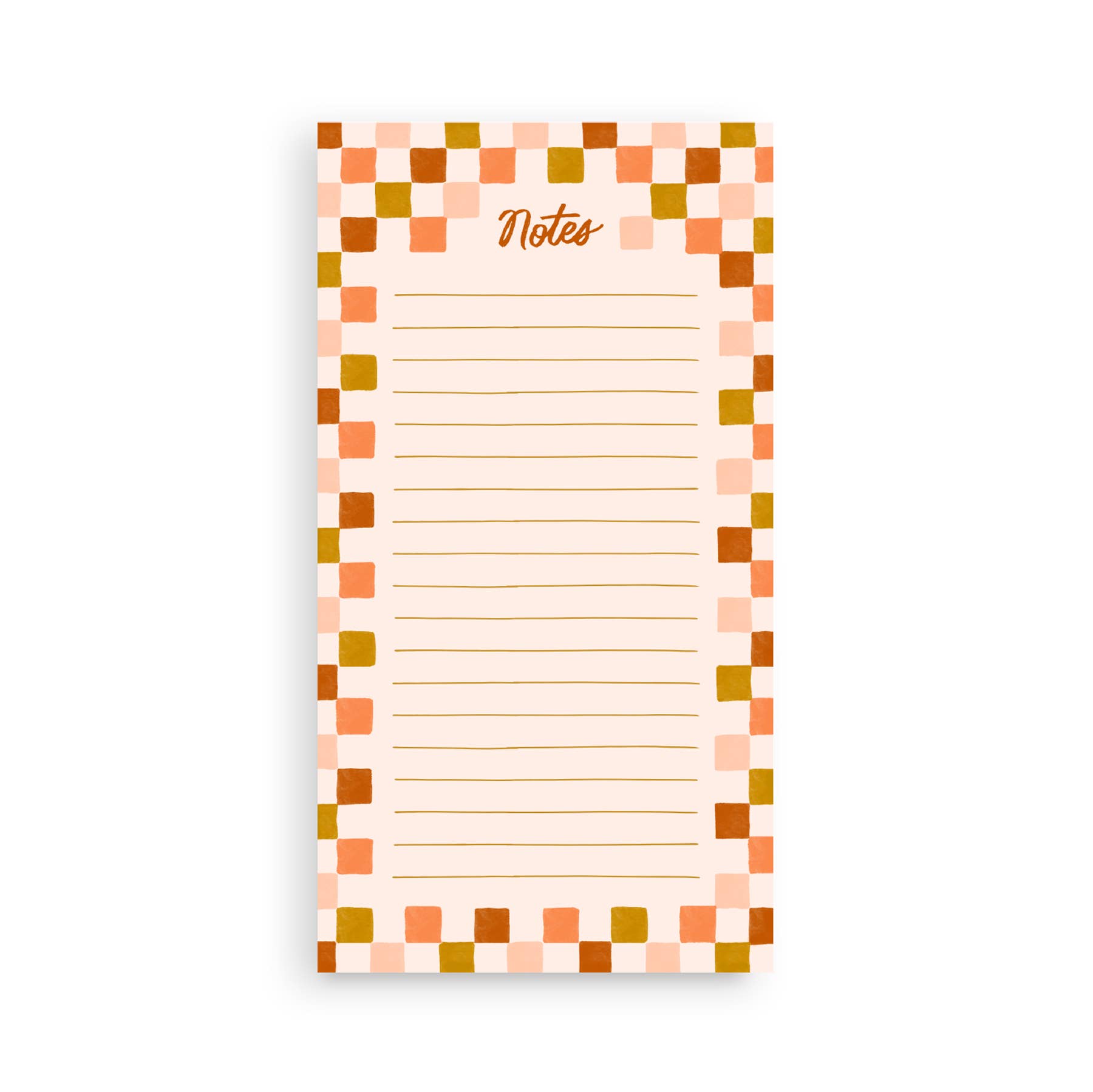 Checkered Notepad – Greenstar Paperie