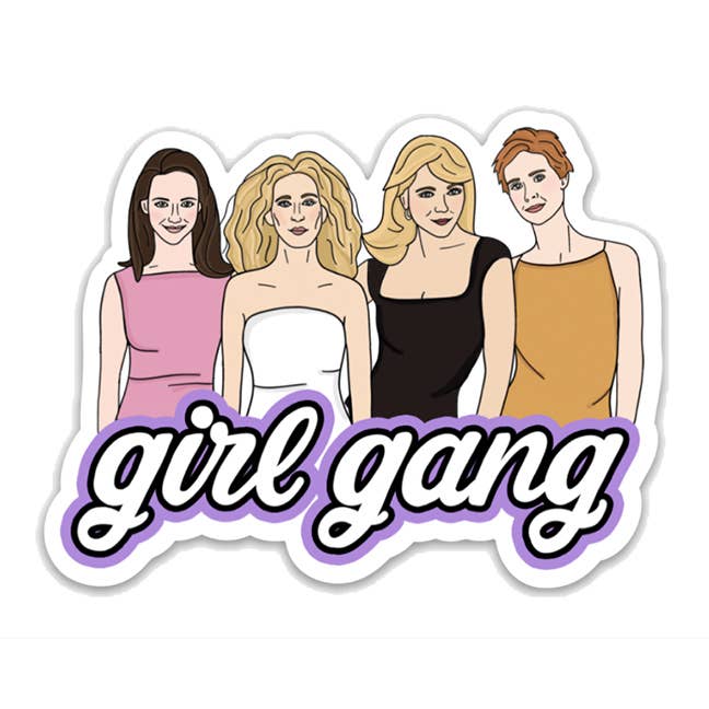 Sex and The City Girl Gang Sticker