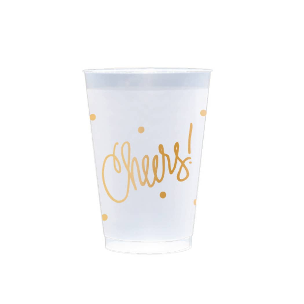 Cheers! Frosted Cup Stack, Set of 10