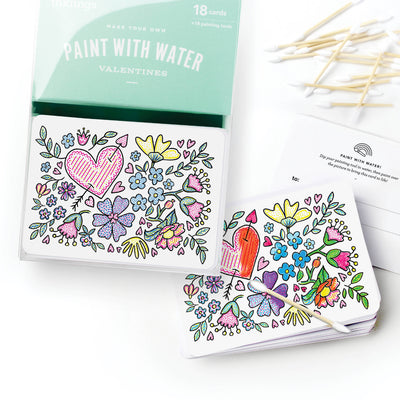 Floral - Paint with Water Valentines