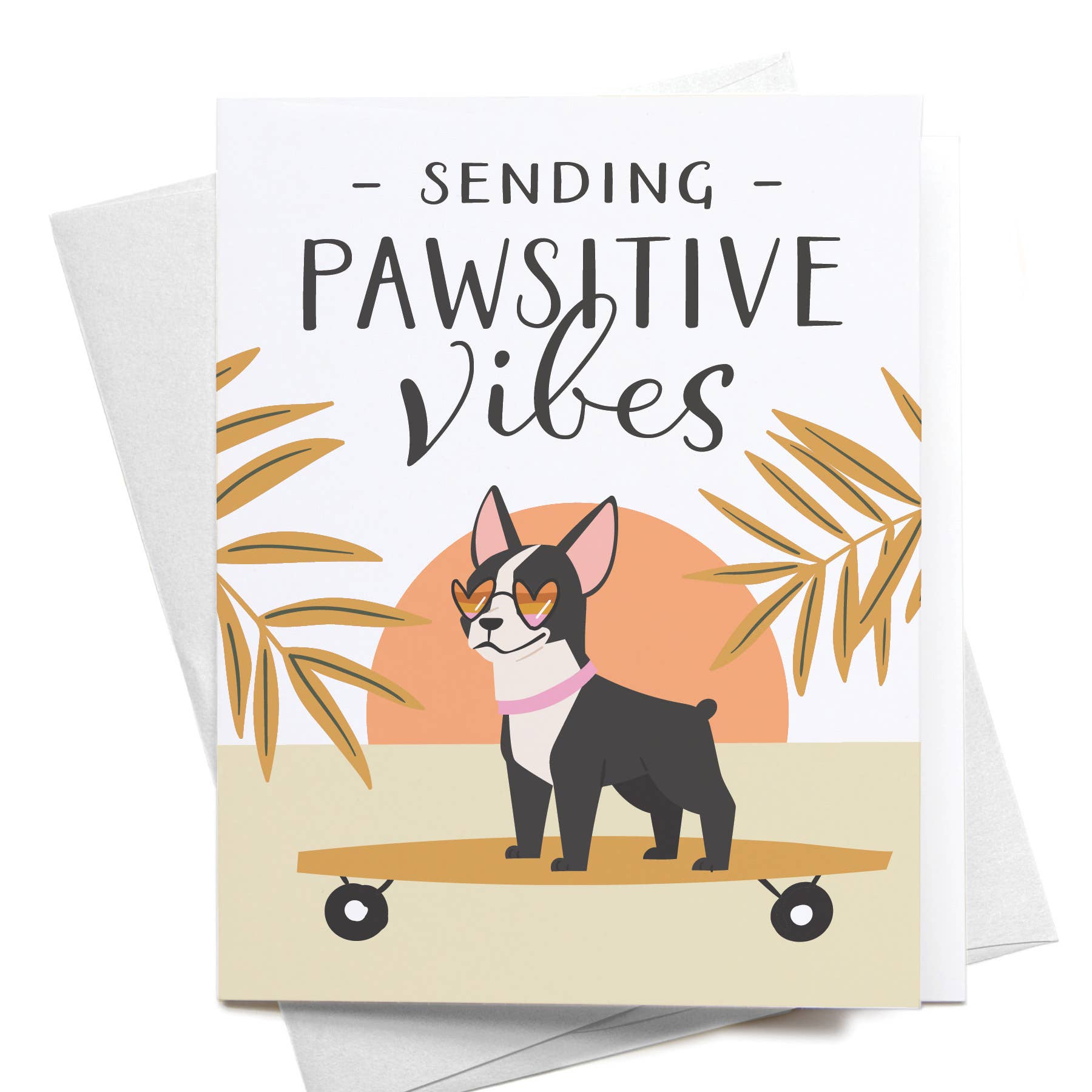 Pawsitive Sending Pawsitive Vibes Dog Greeting Card – Greenstar Paperie
