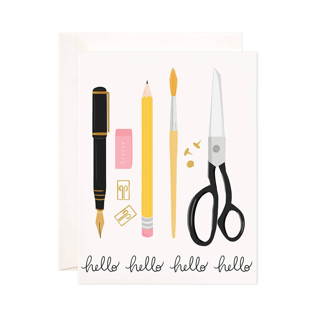 Stationery Hello Greeting Card