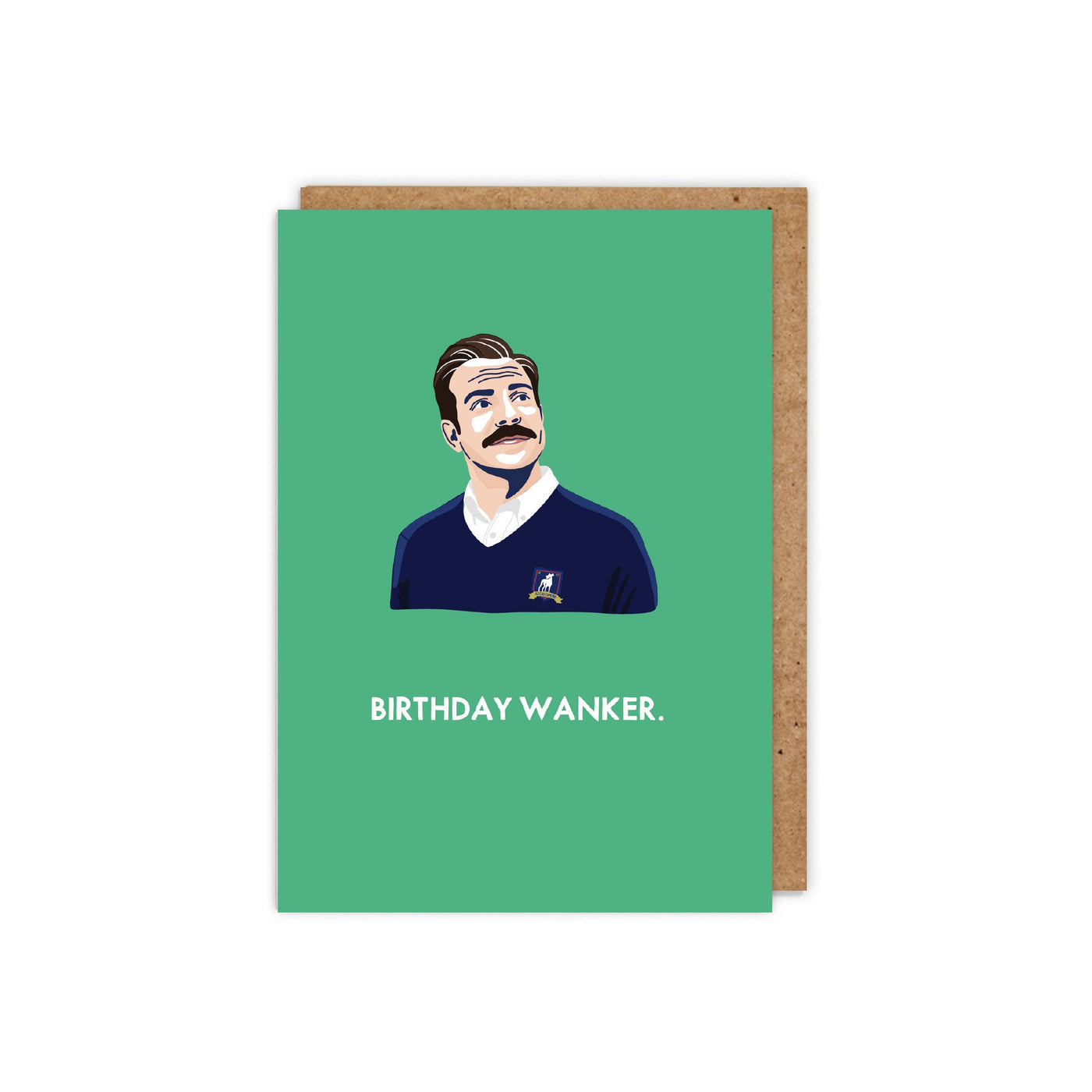 Ted Lasso 'Birthday Wanker' funny Celebrity greetings card