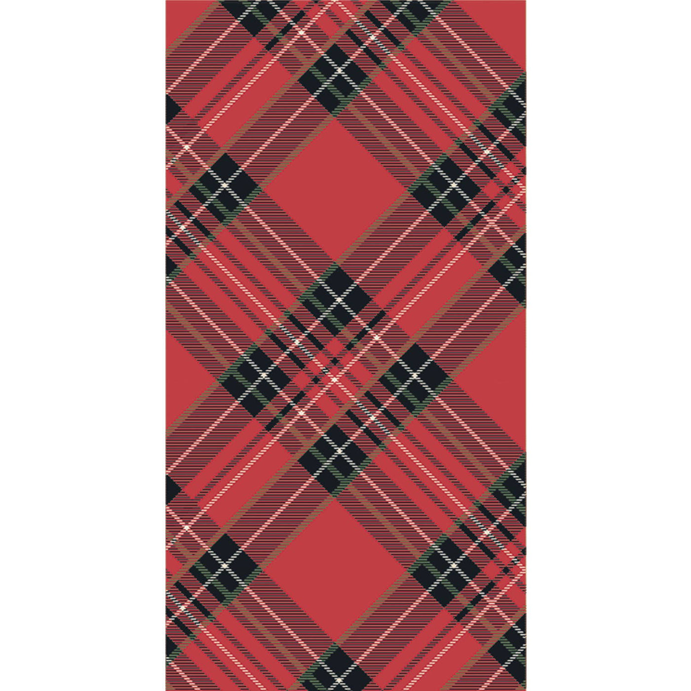 Red Plaid Guest Napkin