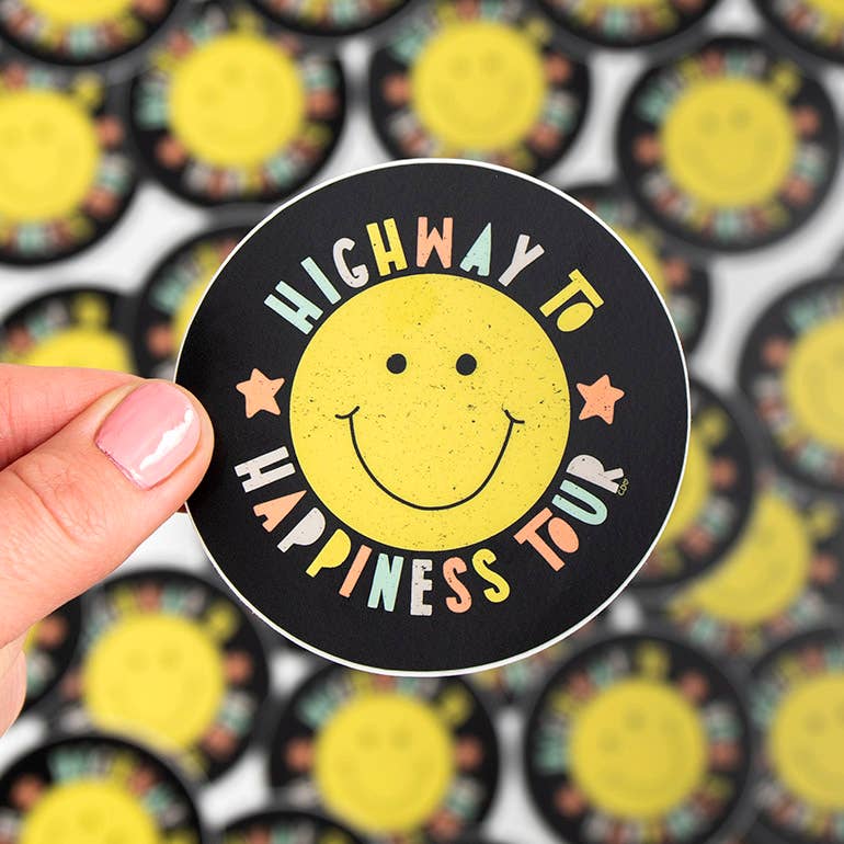 Highway to Happiness Decal Sticker