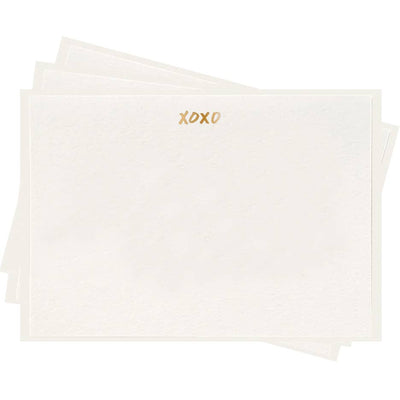 XOXO Fancy Flat - Foil Box Set of 8 Stationery