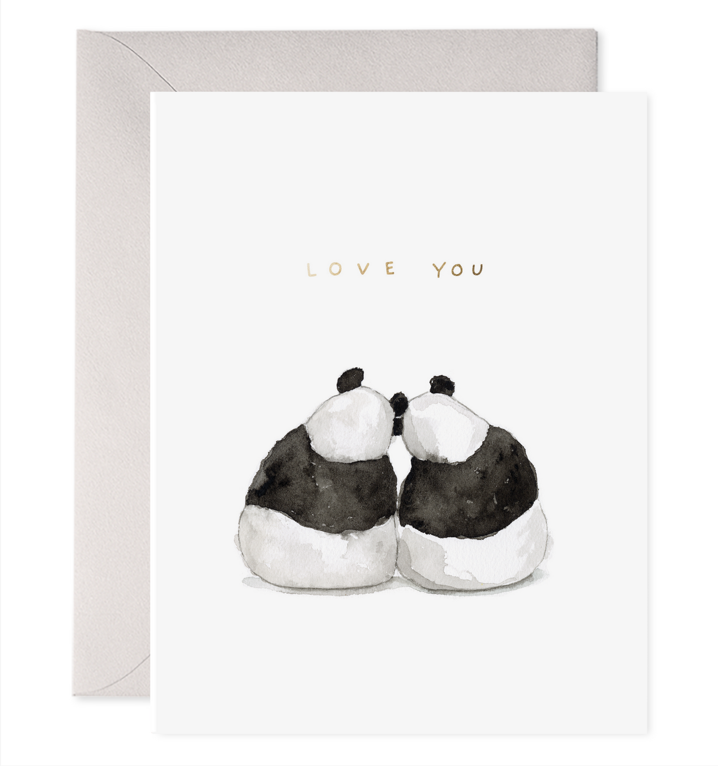 Panda Pair | Love & Anniversary Greeting Card: 4.25 X 5.5 INCHES