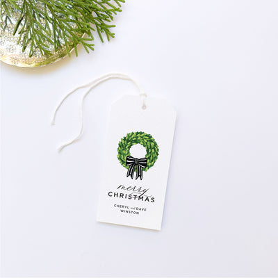 Merry Christmas Personalized Gift Tag