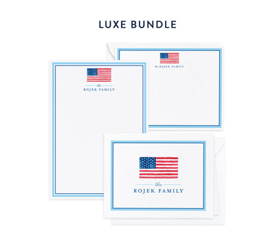 USA Flag Stationery Bundle